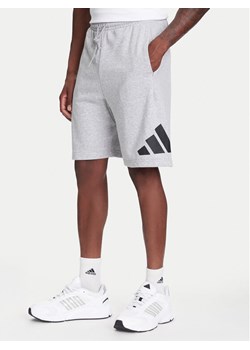 adidas Szorty sportowe Essentials Big Logo JE8957 Szary Regular Fit ze sklepu MODIVO w kategorii Spodenki męskie - zdjęcie 184019445