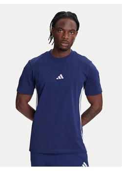 adidas T-Shirt Essentials 3-Stripes JE6399 Niebieski Regular Fit ze sklepu MODIVO w kategorii T-shirty męskie - zdjęcie 184019458