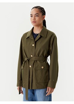 Tommy Hilfiger Kurtka przejściowa WW0WW45620 Zielony Regular Fit ze sklepu MODIVO w kategorii Kurtki damskie - zdjęcie 184023465
