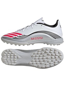 Buty piłkarskie adidas F50 Messi League Tf M JP7448 białe ze sklepu ButyModne.pl w kategorii Buty sportowe męskie - zdjęcie 184025077