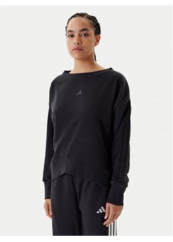 adidas Bluza Seasonal Essentials 3-Stripes JM1900 Czarny Regular Fit ze sklepu MODIVO w kategorii Bluzy damskie - zdjęcie 184025298