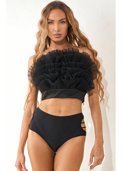 Figi z wysokim stanem i ozdobnymi wycięciami Shadow Line, Kolor czarny, Rozmiar S, PariPari Lingerie ze sklepu Primodo w kategorii Majtki damskie - zdjęcie 184025436