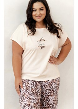Piżama damska plus size Chrissy 3362, Kolor beżowy-wzór, Rozmiar XXL, Taro ze sklepu Primodo w kategorii Piżamy damskie - zdjęcie 184025445