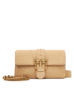 Torebka PINKO Love One Classic Slouchy Fl PE 25 PLTT 104524 A2CC Beżowy ze sklepu eobuwie.pl w kategorii Torebki damskie - zdjęcie 184026005