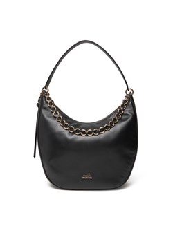 Torebka Tommy Hilfiger Moon Leather Hobo AW0AW17468 Czarny ze sklepu eobuwie.pl w kategorii Torebki damskie - zdjęcie 184026009