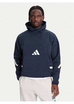 adidas Bluza Z.N.E. JW4729 Granatowy Loose Fit ze sklepu MODIVO w kategorii Bluzy męskie - zdjęcie 184026659