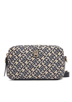 Tommy Hilfiger Torebka Th Jacquard Camera Bag AW0AW17443 Granatowy ze sklepu MODIVO w kategorii Listonoszki - zdjęcie 184026686