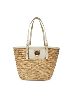 PINKO Torebka Love Summer Basket PE 25 PLTT 103324 A1RL Beżowy ze sklepu MODIVO w kategorii Torby letnie - zdjęcie 184026709