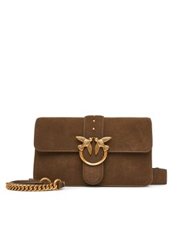 PINKO Torebka Love One Classic Slouchy Fl PE 25 PLTT 104524 A2CC Khaki ze sklepu MODIVO w kategorii Torebki damskie - zdjęcie 184026747