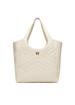 PINKO Torebka Tote Bag PE 25 PLTT 104536 A2AO Biały ze sklepu MODIVO w kategorii Torby Shopper bag - zdjęcie 184026767