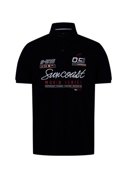 Andrew James Męska koszulka polo Mężczyźni Bawełna granatowy nadruk ze sklepu vangraaf w kategorii T-shirty męskie - zdjęcie 184027328