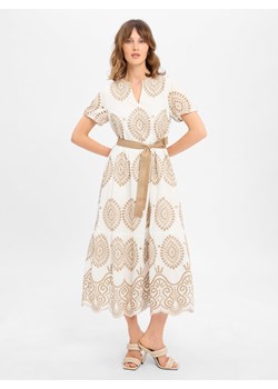 More & More Sukienka damska Kobiety Bawełna biały wzorzysty ze sklepu vangraaf w kategorii Sukienki - zdjęcie 184027386
