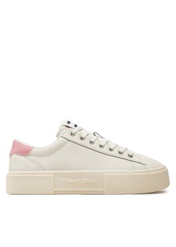 Sneakersy Tommy Jeans Tjw Foxing Flatform Sneaker EN0EN02567 Écru ze sklepu eobuwie.pl w kategorii Buty sportowe damskie - zdjęcie 184029397