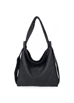 Uniwersalna Torebka Damska Hernan Plecaczek XL Czarna ze sklepu PaniTorbalska w kategorii Torby Shopper bag - zdjęcie 184029857