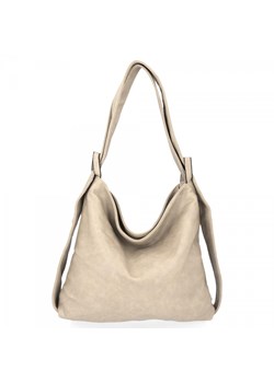 Torebka Uniwersalna Plecak Hernan Beżowa HB0161 ze sklepu PaniTorbalska w kategorii Torby Shopper bag - zdjęcie 184029908