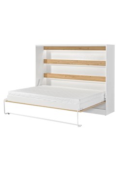 Rozkładany półkotapczan biały + dąb 140x200 R5-A59 ze sklepu Edinos.pl w kategorii Łóżka i materace - zdjęcie 184029987