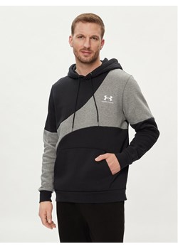 Under Armour Bluza techniczna Ua Essential Flc Blocked Hd 1383070-001 Czarny Loose Fit ze sklepu MODIVO w kategorii Bluzy męskie - zdjęcie 184030159