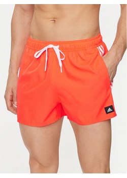 adidas Szorty kąpielowe 3-Stripes CLX IS2053 Pomarańczowy Regular Fit ze sklepu MODIVO w kategorii Kąpielówki - zdjęcie 184030187