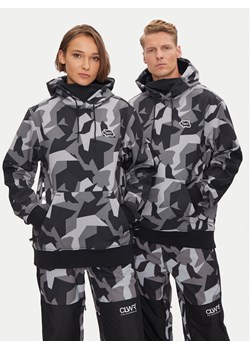 Colourwear Bluza techniczna Hoodie 7010302 Czarny Regular Fit ze sklepu MODIVO w kategorii Bluzy damskie - zdjęcie 184030806