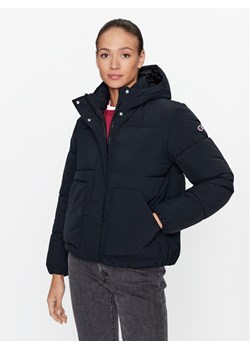 Champion Kurtka przejściowa Hooded Jacket 116921 Czarny Custom Fit ze sklepu MODIVO w kategorii Kurtki damskie - zdjęcie 184031468
