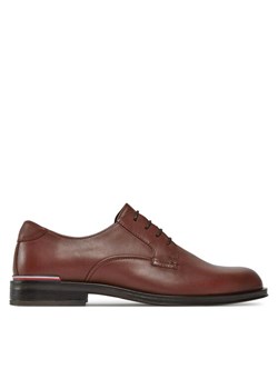 Półbuty Tommy Hilfiger Core Rwb Hilfiger Lth Shoe FM0FM04867 Brązowy ze sklepu eobuwie.pl w kategorii Półbuty męskie - zdjęcie 184032168