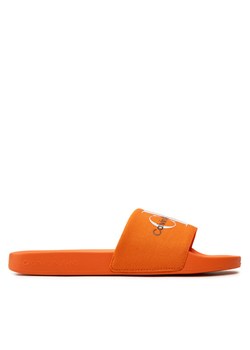 Klapki Calvin Klein Jeans Slide Monogram Co YM0YM00061 Pomarańczowy ze sklepu eobuwie.pl w kategorii Klapki męskie - zdjęcie 184032307
