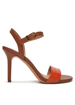 Sandały LAUREN RALPH LAUREN Gwen 802962183001 Brązowy ze sklepu eobuwie.pl w kategorii Sandały damskie - zdjęcie 184032646