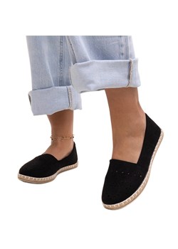 Czarne ażurowe espadryle Augusta ze sklepu ButyModne.pl w kategorii Espadryle damskie - zdjęcie 184033499