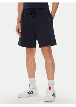 adidas Szorty sportowe ALL SZN Fleece Graphic IW1195 Niebieski Regular Fit ze sklepu MODIVO w kategorii Spodenki męskie - zdjęcie 184035817
