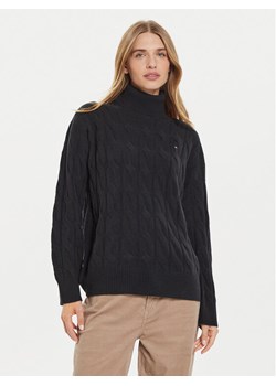 Tommy Hilfiger Golf WW0WW43102 Czarny Regular Fit ze sklepu MODIVO w kategorii Swetry damskie - zdjęcie 184035828