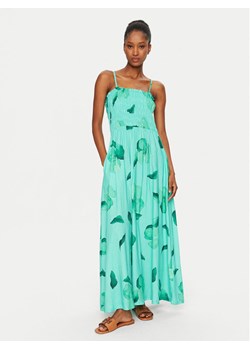 Seafolly Sukienka letnia Secret Garden 55375-DR Zielony Regular Fit ze sklepu MODIVO w kategorii Sukienki - zdjęcie 184035845