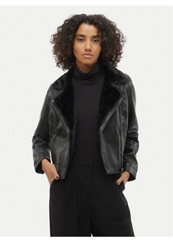 Vero Moda Kurtka z imitacji skóry Hailey 10250405 Czarny Regular Fit ze sklepu MODIVO w kategorii Kurtki damskie - zdjęcie 184035858