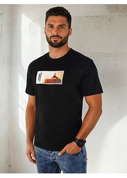 Koszulka męska z nadrukiem czarna Dstreet RX5485 ze sklepu DSTREET.PL w kategorii T-shirty męskie - zdjęcie 184037139