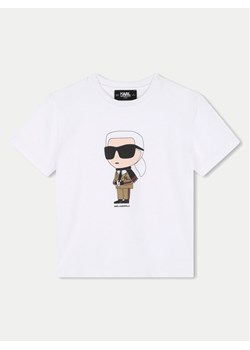 Karl Lagerfeld Kids T-Shirt Z30241 D Biały Regular Fit ze sklepu MODIVO w kategorii T-shirty chłopięce - zdjęcie 184038418