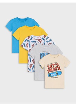Sinsay - Koszulki 5 pack - wielobarwny ze sklepu Sinsay w kategorii T-shirty chłopięce - zdjęcie 184040517