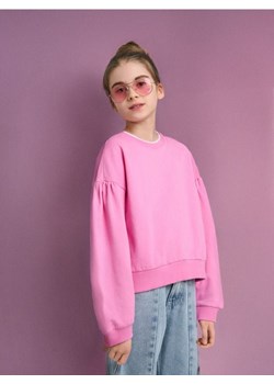Sinsay - Gładka bluza z długim rękawem - różowy ze sklepu Sinsay w kategorii Bluzy dziewczęce - zdjęcie 184040536