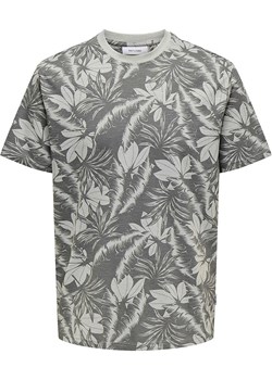 ONLY &amp; SONS Koszulka &quot;Perry&quot; w kolorze jasnozielono-antracytowym ze sklepu Limango Polska w kategorii T-shirty męskie - zdjęcie 184041748
