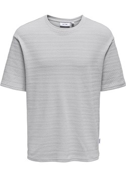 ONLY &amp; SONS Koszulka &quot;Givo&quot; w kolorze szarym ze sklepu Limango Polska w kategorii T-shirty męskie - zdjęcie 184042057
