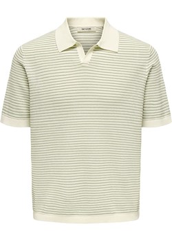 ONLY &amp; SONS Koszulka polo &quot;Kian&quot; w kolorze kremowym ze sklepu Limango Polska w kategorii T-shirty męskie - zdjęcie 184043138