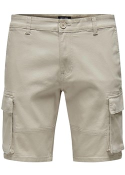 ONLY &amp; SONS Szorty &quot;Cam&quot; w kolorze beżowym ze sklepu Limango Polska w kategorii Spodenki męskie - zdjęcie 184043177