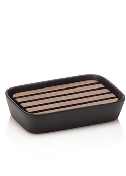 TFT Home Mydelniczka &quot;Wood&quot; w kolorze czarnym - 13 x 9 x 3 cm ze sklepu Limango Polska w kategorii Dozowniki do mydła - zdjęcie 184043219