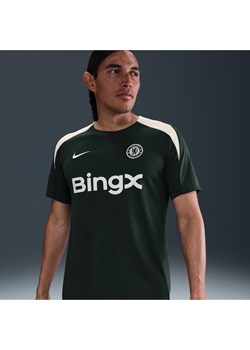 Męska koszulka piłkarska z krótkim rękawem Nike Dri-FIT Chelsea F.C. Strike - Zieleń ze sklepu Nike poland w kategorii T-shirty męskie - zdjęcie 184044185