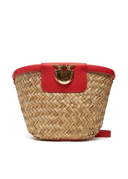 Torebka PINKO Love Summer Bucket PE 25 PLTT 103325 A1RL Beżowy ze sklepu eobuwie.pl w kategorii Listonoszki - zdjęcie 184044665