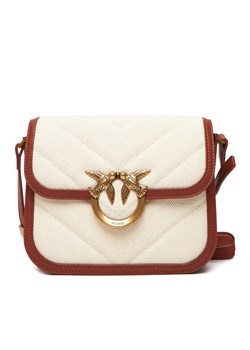 Torebka PINKO Love Box Bag Fl Mini PE 25 PLTT 104297 A2C7 Beżowy ze sklepu eobuwie.pl w kategorii Listonoszki - zdjęcie 184044706