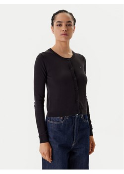 Tommy Jeans Kardigan Essential DW0DW20976 Czarny Regular Fit ze sklepu MODIVO w kategorii Swetry damskie - zdjęcie 184045515
