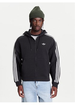 adidas Bluza adicolor Spacer JX1507 Czarny Loose Fit ze sklepu MODIVO w kategorii Bluzy męskie - zdjęcie 184045565