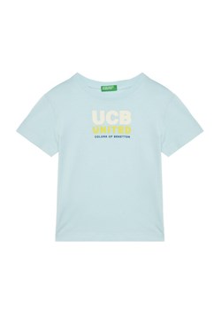 United Colors Of Benetton T-Shirt 3I1XG10JO Niebieski Regular Fit ze sklepu MODIVO w kategorii T-shirty chłopięce - zdjęcie 184045585