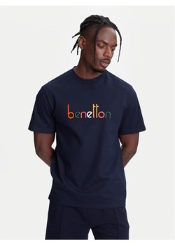 United Colors Of Benetton T-Shirt 3MI6U109O Granatowy Oversize ze sklepu MODIVO w kategorii T-shirty męskie - zdjęcie 184045607