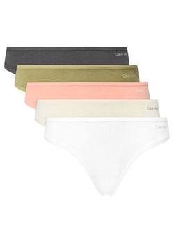 Calvin Klein Underwear Komplet 5 par fig klasycznych 000QD5251E Kolorowy ze sklepu MODIVO w kategorii Majtki damskie - zdjęcie 184045678