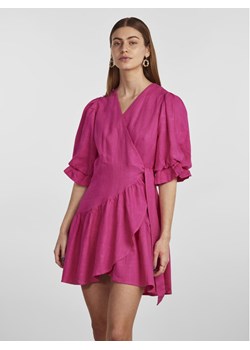 YAS Sukienka codzienna 26029985 Fioletowy Regular Fit ze sklepu MODIVO w kategorii Sukienki - zdjęcie 184045706